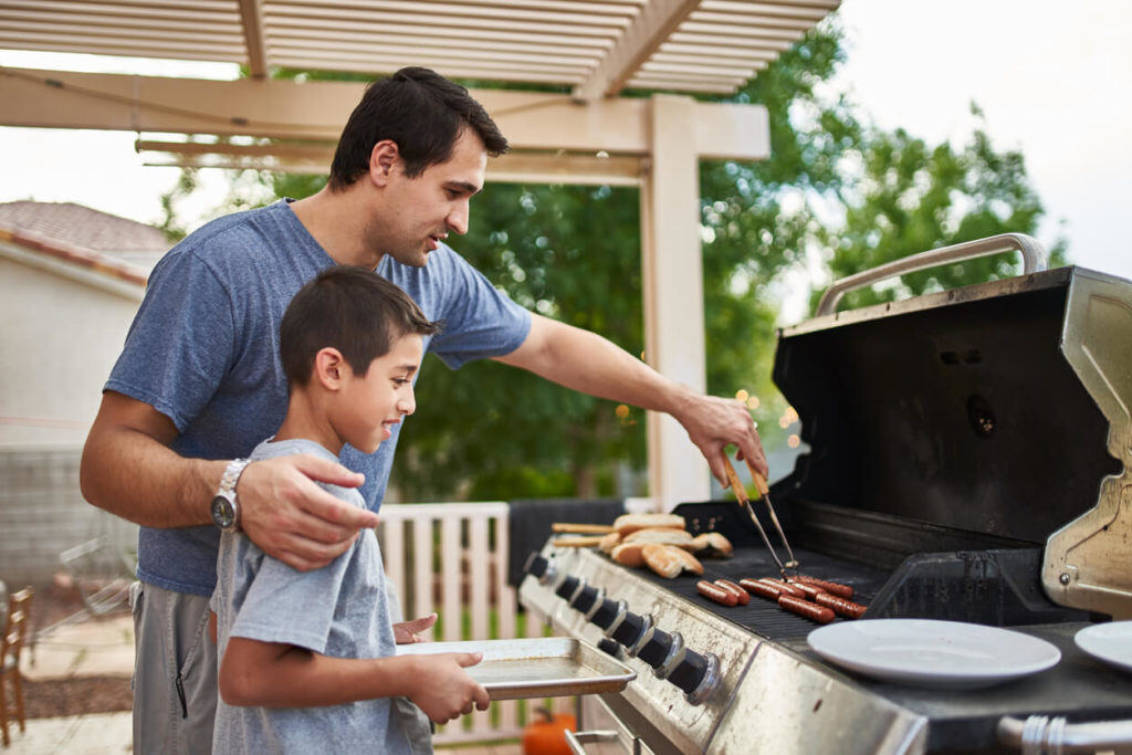 Summer propane use for the BBQ
